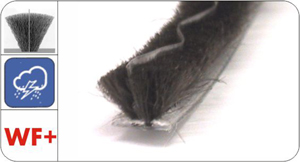 flexibilná kefka so stredovou fóliou vyššiou oproti vlasu (WF + 1)