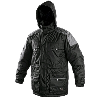 Fremont - bunda pánská zimní, černo-šedá, voděodolná