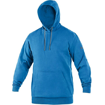 CXS ARYN - mikina pánská s kapucí, 65% bavlna, 35% polyester, azurově modrá