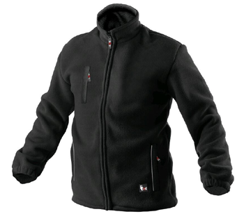 CXS Otawa - bunda pánská na zip, polar fleece 450 g/m2, černá
