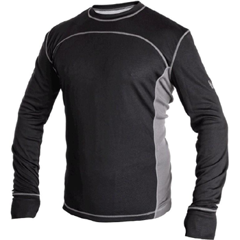 CXS COOLDRY - pánské tričko funkční, dlouhý rukáv, černo-šedé
