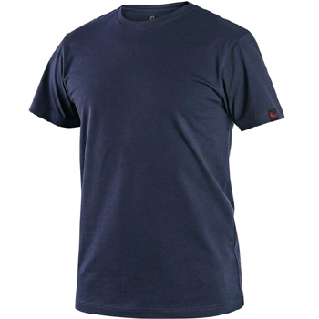 CXS Nolan - pánské pracovní tričko, krátký rukáv, 98% bavlna, 2% elastan, 180g/m2, tmavě modré