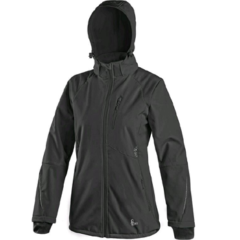 CXS NEVADA - dámská bunda softshellová, 96% polyester, 4% elastan, černá