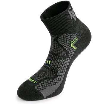 CXS SOFT - ponožky funkční,  černo-žluté