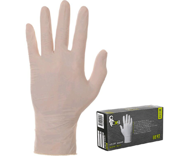 CXS Bert - rukavice jednorázové latexové, pudrované