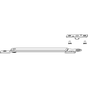 MACO omezovač otevírání dřevo Eurofalz, FFB 240-1300 mm, 80 kg,stříbrná (101517)