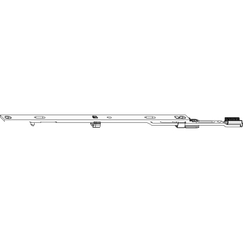 MACO MM prodloužení štulpu prodloužitelné, bez čepů, 140 mm, stříbrné (206630)