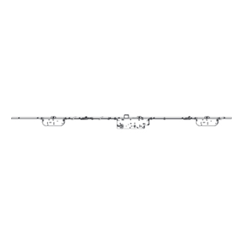 Z-TF dveřní zámky E92 DM45 PZ 2 MF + 2 i.S K+500 GM 1.050 stříbrné VK8 F-2.000x16 fix PT, MACO