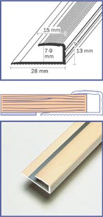 Zakončovací profil 28 x 8,6 mm