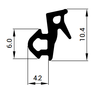 S-1126 Těsnící profil do PVC oken - VEKA