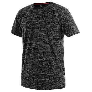CXS DARREN - pánské tričko, krátký rukáv, potisk CXS logo, černé
