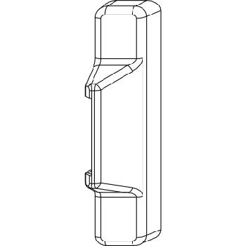 MACO krytka pro přítlačný pant k našroub. AS rámový díl, světlý bronz (41583)